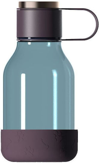 Asobu Flasche Wasser Glas mit Schraubverschluss Blau