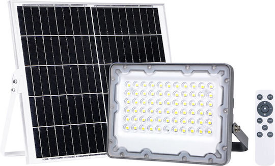 Lucas Waterproof Solar LED Floodlight 60W Cold White 6500K IP65