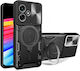 Infinix Back Cover Μεταλλικό Μαύρο (Infinix Hot 30 4G, CamShield Slide)