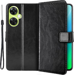 Crazy Horse Brieftasche Schware (OnePlus Nord CE 3 Lite)