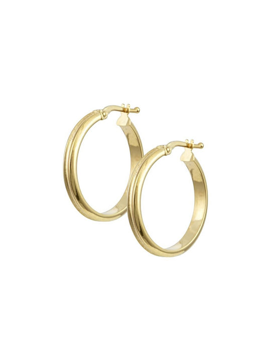 Earrings Hoops made of Gold 14K