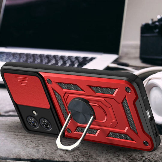 Motorola Back Cover Μεταλλικό Κόκκινο (Motorola Moto G54 5G)