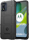 Shield Umschlag Rückseite Silikon Schwarz (Moto E13)