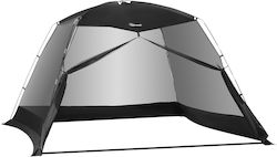 Outsunny Beach Tent For 4 People Black 300x300cm.
