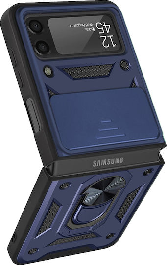 Erbord Задна корица Пластмаса / Силикон / Метал Син (Galaxy Z Flip3 5G)