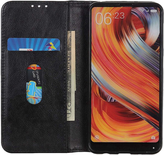 Samsung Wallet Leather / Silicone Black (Samsung Galaxy A55 5G)