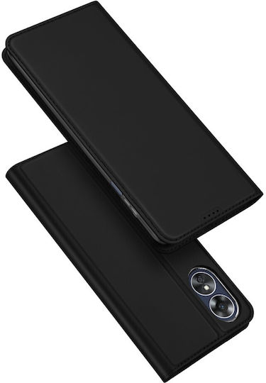 Dux Ducis Skinpro Книга Черен (Oppo A17)