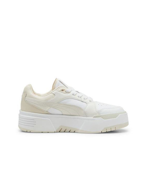 Puma Damen Flatforms Sneakers Weiß