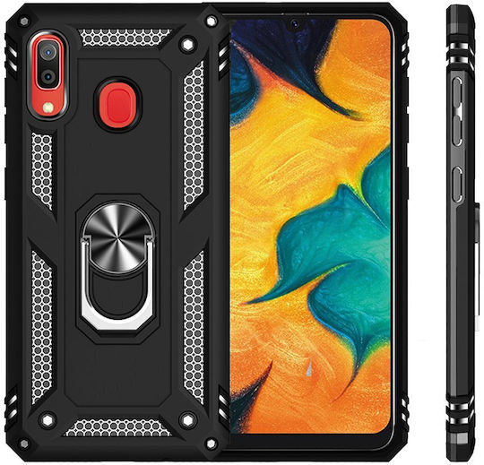 Erbord Back Cover Metallic Black (Galaxy A40)