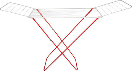 Chios Hellas Metallic Folding Floor Clothes Drying Rack with Hanging Length 20m