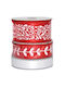 Next Weihnachtliche Farbband Stoff 3Stück
