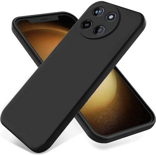 Techwave Matt Back Cover Silicone Black (Realme 11)