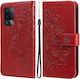 Erbord Book Synthetic Leather / Plastic / Silicone Red (Oppo A94)