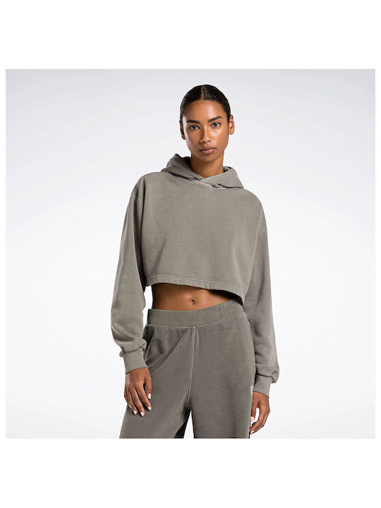 Reebok Women's Hooded Sweatshirt Beige