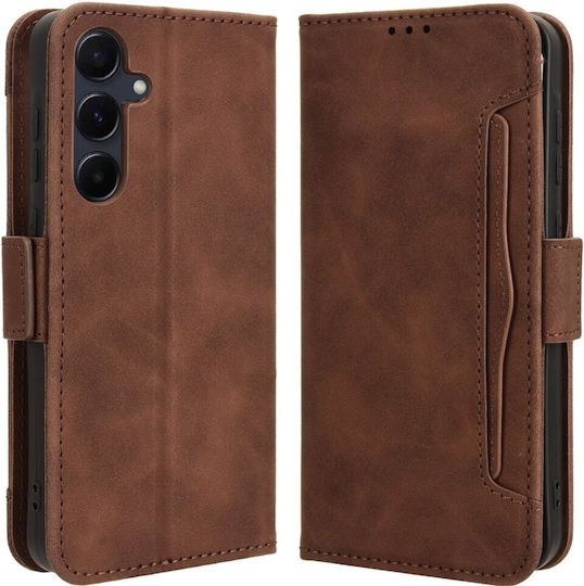 Samsung Book Δερματίνης / Πλαστικό / Σιλικόνης Καφέ (Samsung Galaxy A55 5G)