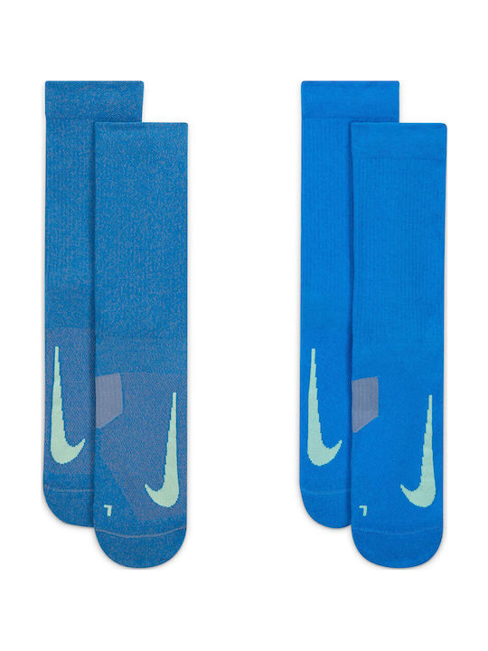 Nike Multiplier Crew Αθλητικές Κάλτσες Μπλε 2 Ζ...