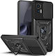 Задна корица Пластмаса / Силикон / Метал Черен (Motorola Edge 30 Neo 5G)