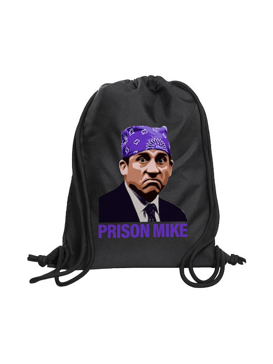 Koupakoupa Prison Mike The Office Τσάντα Πλάτης Γυμναστηρίου Μαύρη