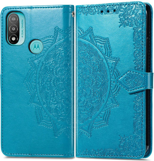 Erbord Book Synthetic Leather / Plastic / Silicone Blue (Moto E20)