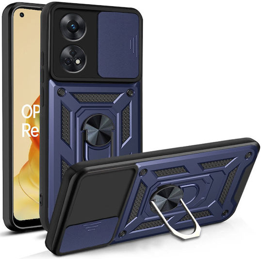 Umschlag Rückseite Metallisch Blau (Oppo Reno8 T)
