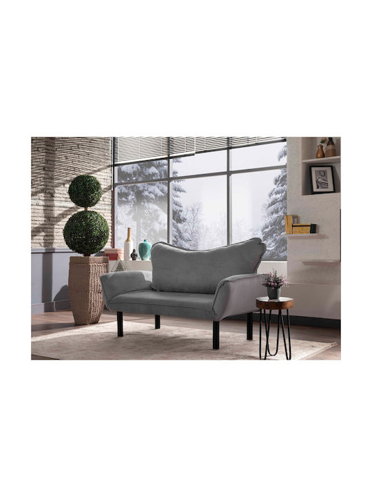 Chatto Двуместен Диван Спалня Сив 140x65x70см