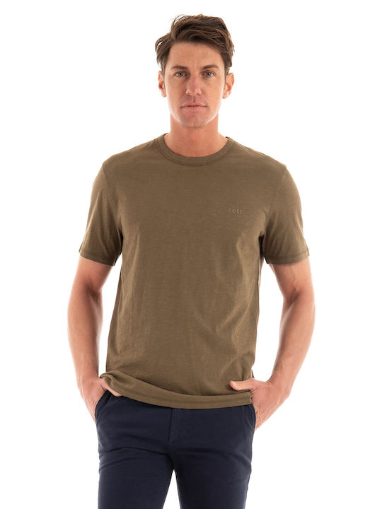Hugo Boss Men's Short Sleeve T-shirt Khaki