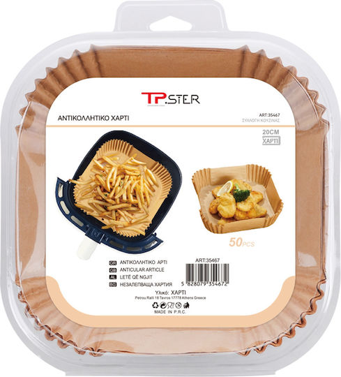 Tpster Non-stick Paper for Air Fryer 20x20cm 50pcs