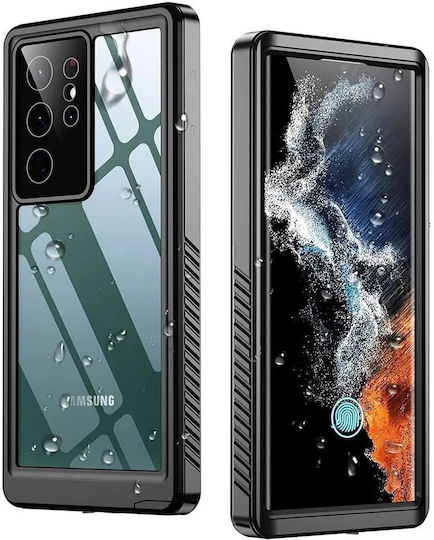 Redpepper Dot+ 360 Full Cover 2mm Αδιάβροχο Μαύρο (Galaxy S22 Ultra 5G)