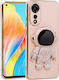Oppo Astronaut Back Cover Σιλικόνης Ροζ (Oppo A78 4G)