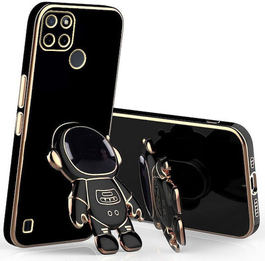 Realme Astronaut Back Cover Silicone Black (Realme C21Y, Realme C25Y)