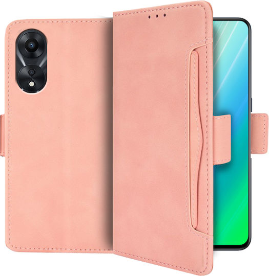 Oppo Book Piele artificială / Plastic / Silicon Roz (Oppo A78 5G)