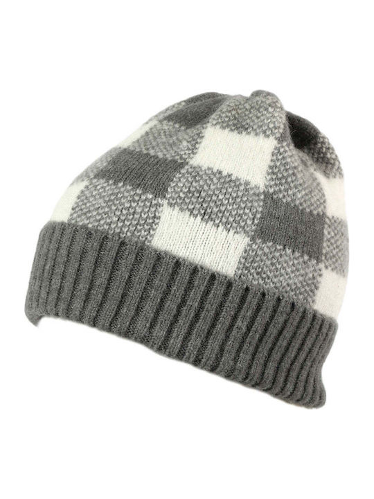 Beanie Unisex Beanie Gestrickt in Gray Farbe