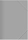 CHartosyn Folder with Rubber Band and Ears for Paper A4 Gray