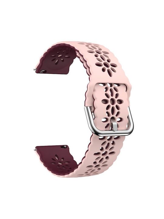 Λουράκι Σιλικόνης Ροζ (Samsung Gear SportApple Watch 38/40/41mmVivomove HR)