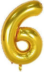 Balloon Number 6 Gold