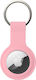 Keychain Case for AirTag Silicone in Pink color