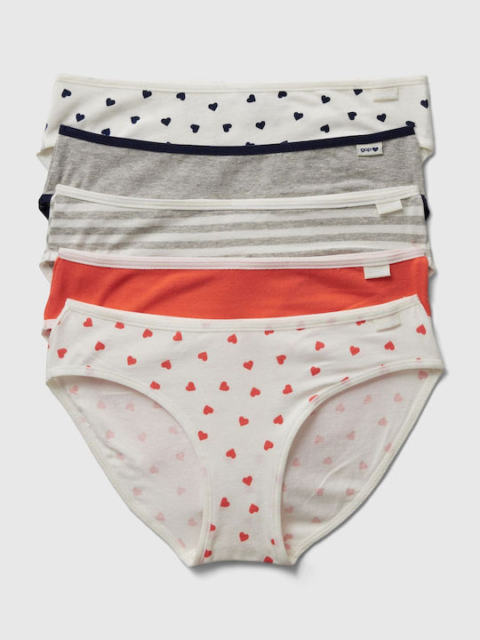 GAP Kinder Set mit Slips Multi Hearts 5Stück