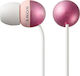Pioneer MDREX33LP In-ear Handsfree Ακουστικά με Βύσμα 3.5mm Ροζ