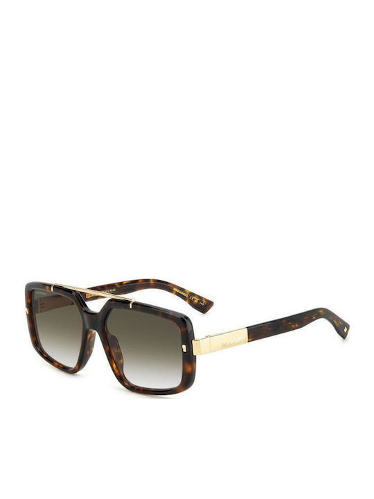 Dsquared2 Women's Sunglasses with Brown Tartaruga Frame and Brown Gradient Lens D20120/S 0869K
