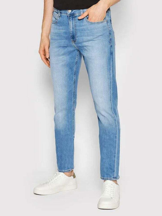 Calvin Klein Pantaloni de Bărbați din Jean în Croială Slim Blue