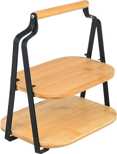 Estia Bamboo Essentials Ξύλινη Εταζέρα 2 Ορόφων Μπεζ Π20xΜ26xΥ28cm Estia Bamboo Essentials Ξύλινη Εταζέρα 2 Ορόφων Μπεζ Π20xΜ26xΥ28cm