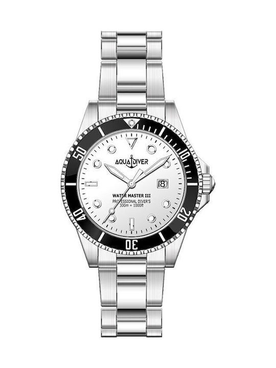 Aquadiver Water Master Watch Battery with Metal Bracelet Aquadiver Water Master Watch Battery with Metal Bracelet