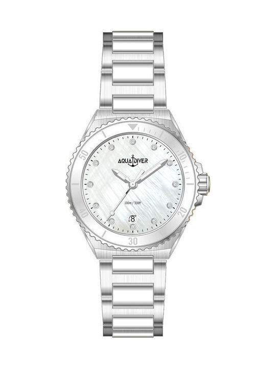 Women's Watch 36mm Battery with Stainless Steel Bracelet Silver/Platinum