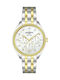 Women's Watch 36mm Chronograph Battery with Silver Stainless Steel Bracelet