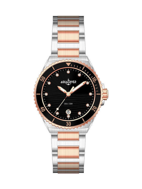 Women's Watch 36mm Battery with Silver Stainless Steel Strap