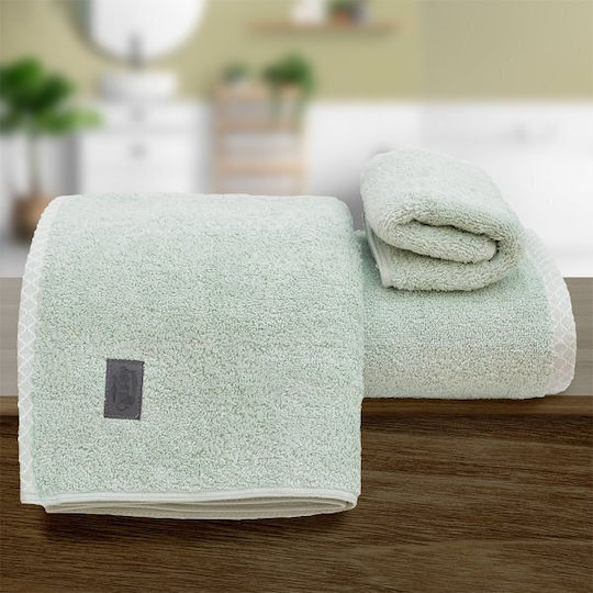 Lino Home Πετσέτα Χεριών Marley 30x50εκ. Mint Βάρους 600gr/m²