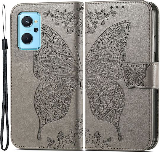Erbord Book Synthetic Leather / Plastic / Silicone Gray (Realme 9iOppo A96)