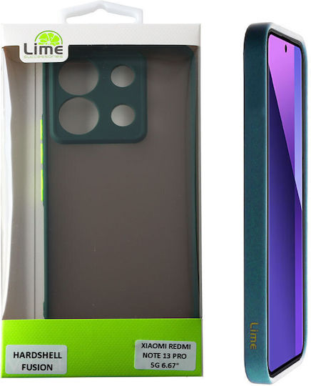 Lime Hardshell Fusion Full Camera Protection Задна корица Пластмаса Зелен (Redmi Note 13 Pro 5G / Poco X6)