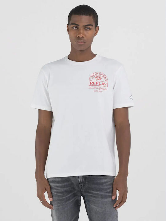 Replay Men's Short Sleeve T-shirt White