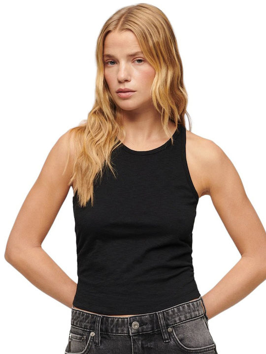 Superdry W D2 Stud Women's Summer Blouse Sleeveless Black